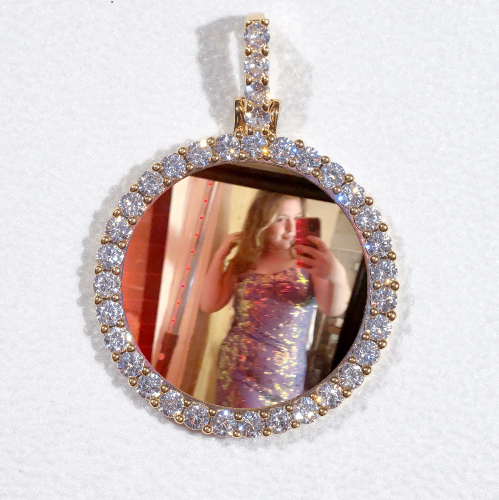 3D CIRCLE CUSTOM PICTURE PENDANT SMALL SIZE