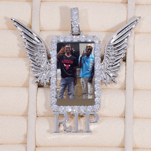 RIP WING 3D CUSTOM PICTURE PENDANT