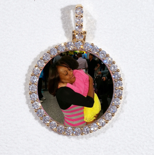 3D CIRCLE CUSTOM PICTURE PENDANT SMALL SIZE