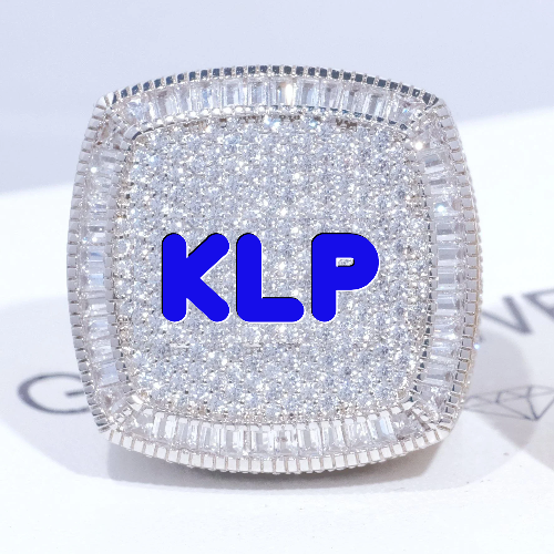 CUSTOM LETTER 3D ICED RING