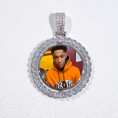 3D Spinning 2-Faced Custom Picture Pendant