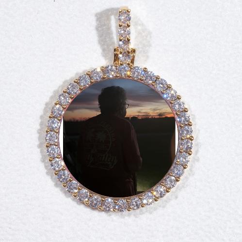 3D CIRCLE CUSTOM PICTURE PENDANT SMALL SIZE