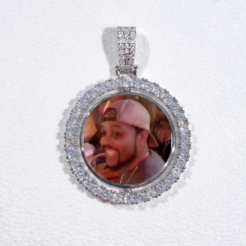 3D Spinning 2-Faced Custom Picture Pendant