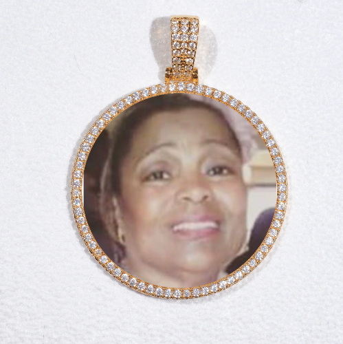 MEDIUM 3D CIRCLE CUSTOM PICTURE PENDANT
