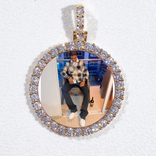 3D CIRCLE CUSTOM PICTURE PENDANT SMALL SIZE