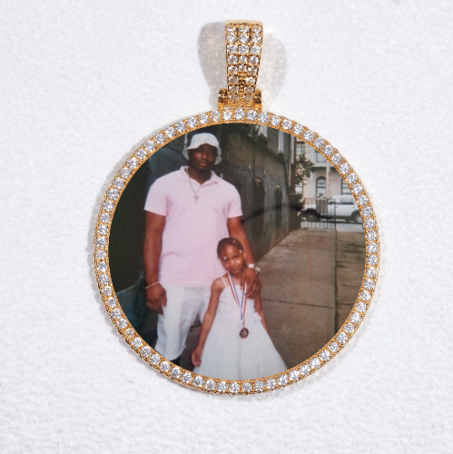 MEDIUM 3D CIRCLE CUSTOM PICTURE PENDANT