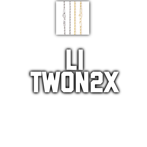 Custom Letters Baguette Two Layer Necklace