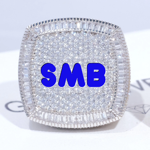 CUSTOM LETTER 3D ICED RING