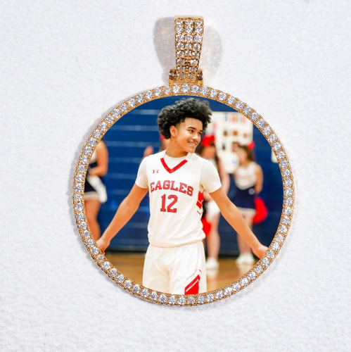 MEDIUM 3D CIRCLE CUSTOM PICTURE PENDANT