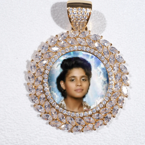 Large 3D Wheat Ear Custom Picture Pendant