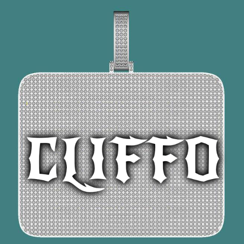 CUSTOM LETTER NECKLACE 3D BIG SQUARE