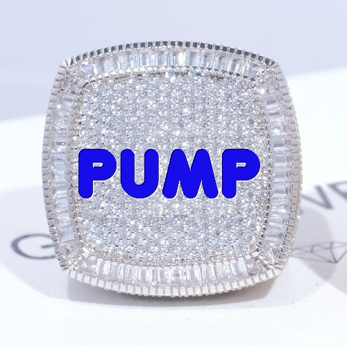CUSTOM LETTER 3D ICED RING