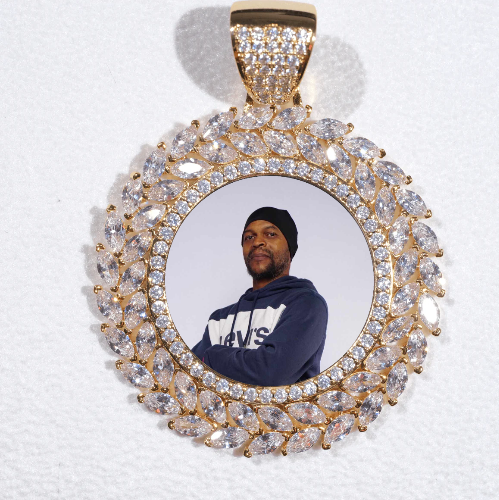 Large 3D Wheat Ear Custom Picture Pendant