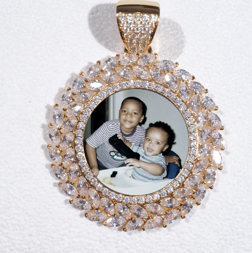 Large 3D Wheat Ear Custom Picture Pendant