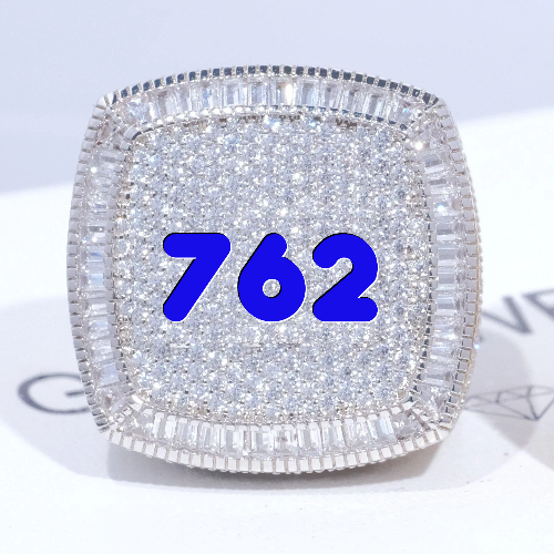 CUSTOM LETTER 3D ICED RING