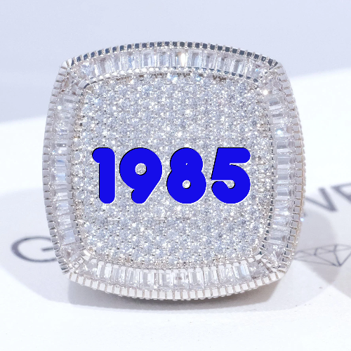 CUSTOM LETTER 3D ICED RING