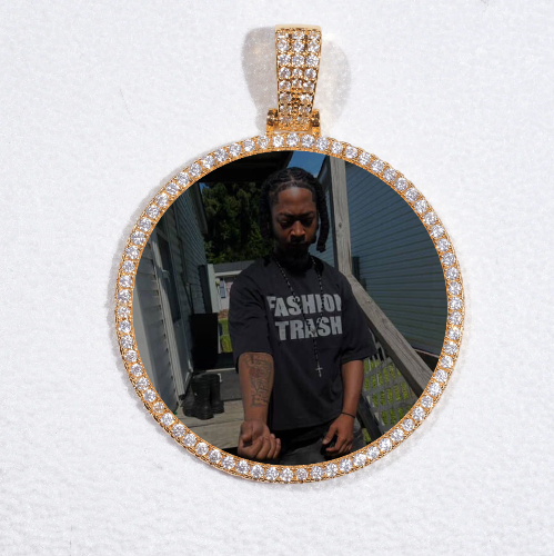 MEDIUM 3D CIRCLE CUSTOM PICTURE PENDANT