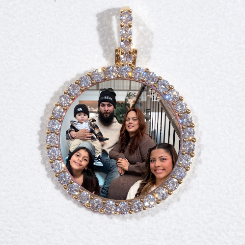 3D CIRCLE CUSTOM PICTURE PENDANT SMALL SIZE