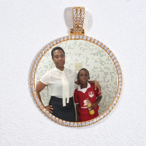 MEDIUM 3D CIRCLE CUSTOM PICTURE PENDANT