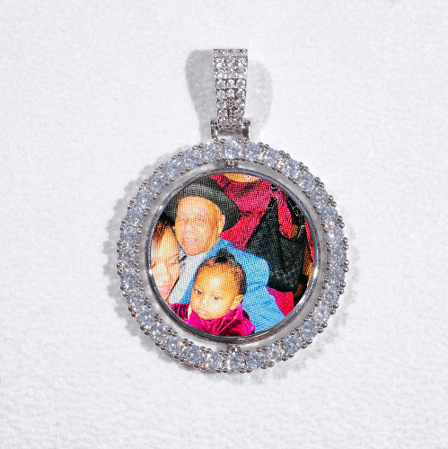 3D Spinning 2-Faced Custom Picture Pendant