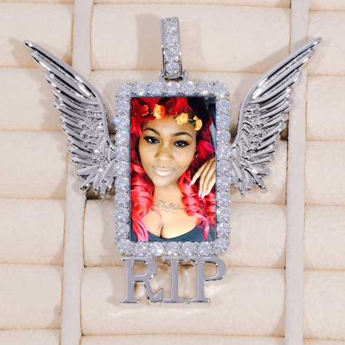 RIP WING 3D CUSTOM PICTURE PENDANT