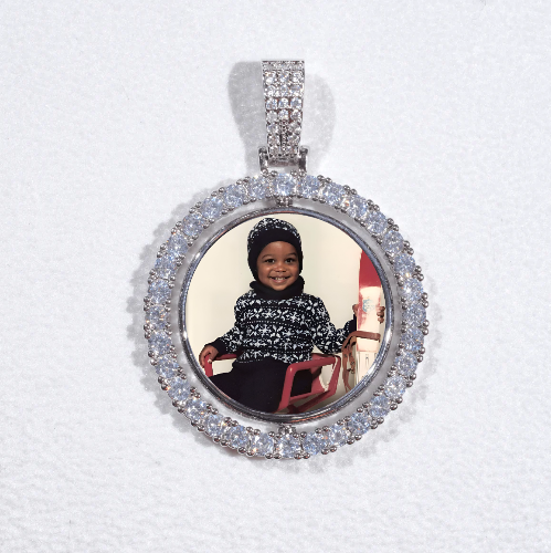3D Spinning 2-Faced Custom Picture Pendant