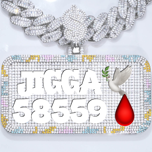CUSTOM LETTER NECKLACE 3D COLORFUL SQUARE