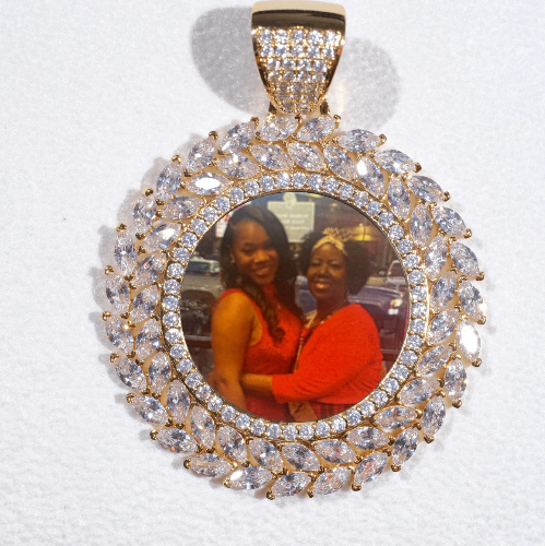 Large 3D Wheat Ear Custom Picture Pendant