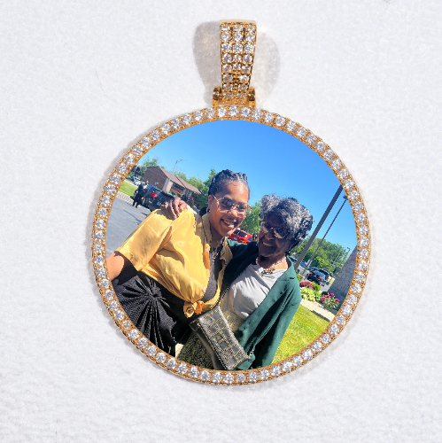 MEDIUM 3D CIRCLE CUSTOM PICTURE PENDANT