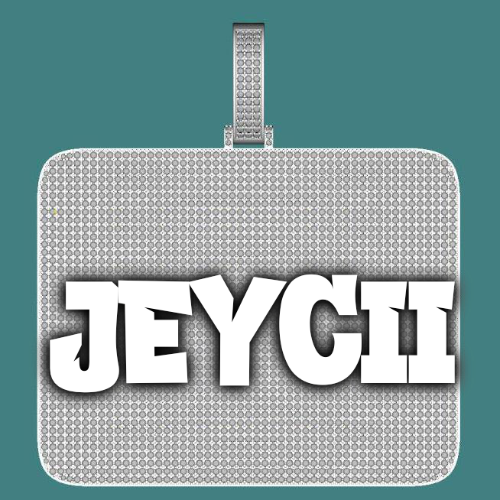 CUSTOM LETTER NECKLACE 3D BIG SQUARE