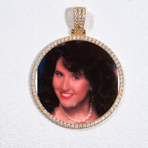 MEDIUM 3D CIRCLE CUSTOM PICTURE PENDANT