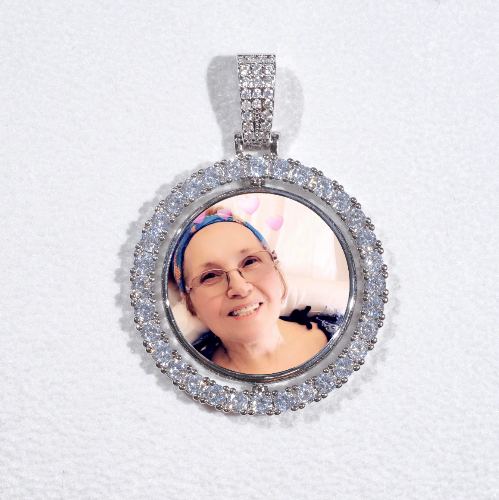 3D Spinning 2-Faced Custom Picture Pendant