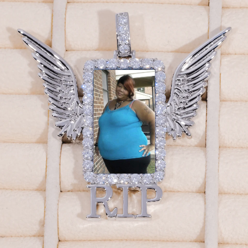 RIP WING 3D CUSTOM PICTURE PENDANT
