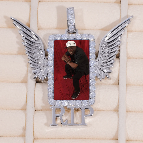 RIP WING 3D CUSTOM PICTURE PENDANT