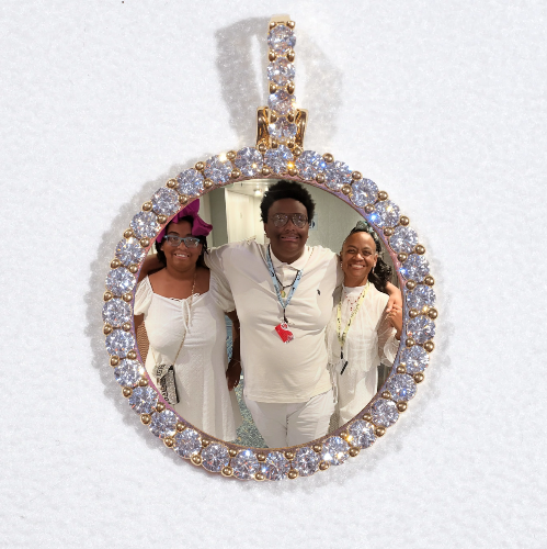 3D CIRCLE CUSTOM PICTURE PENDANT SMALL SIZE