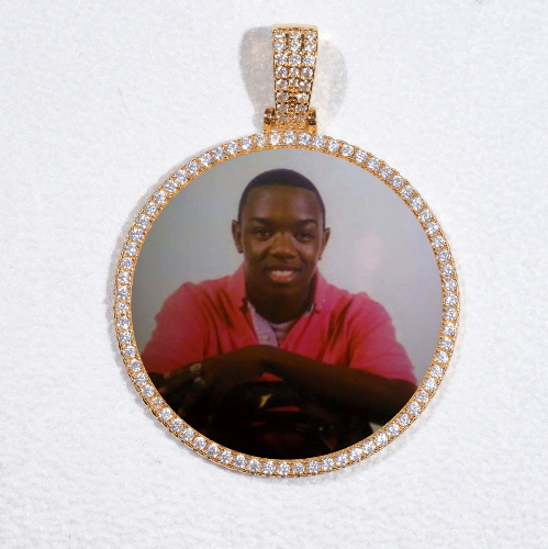 MEDIUM 3D CIRCLE CUSTOM PICTURE PENDANT