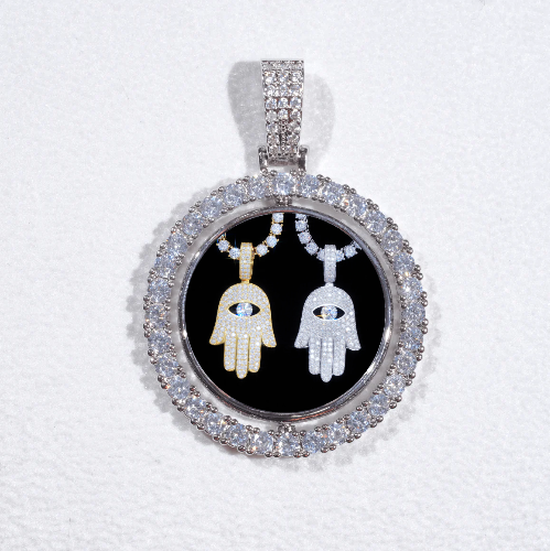 3D Spinning 2-Faced Custom Picture Pendant