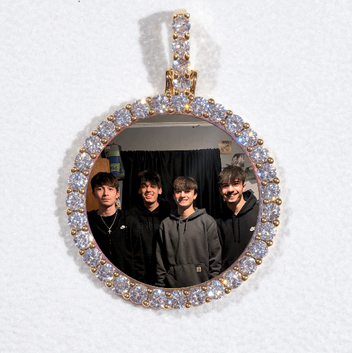 3D CIRCLE CUSTOM PICTURE PENDANT SMALL SIZE