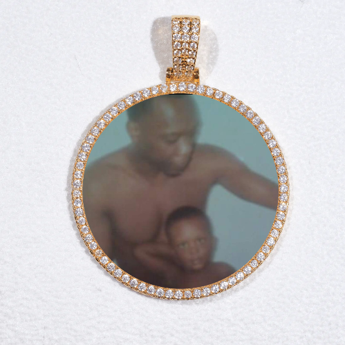 MEDIUM 3D CIRCLE CUSTOM PICTURE PENDANT