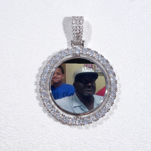 3D Spinning 2-Faced Custom Picture Pendant