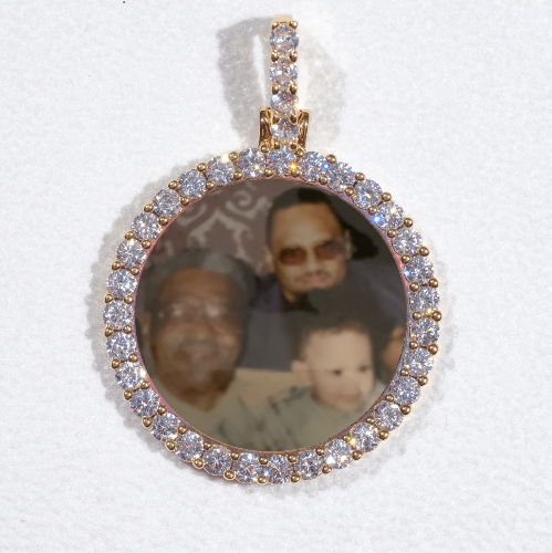3D CIRCLE CUSTOM PICTURE PENDANT SMALL SIZE