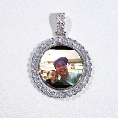 3D Spinning 2-Faced Custom Picture Pendant