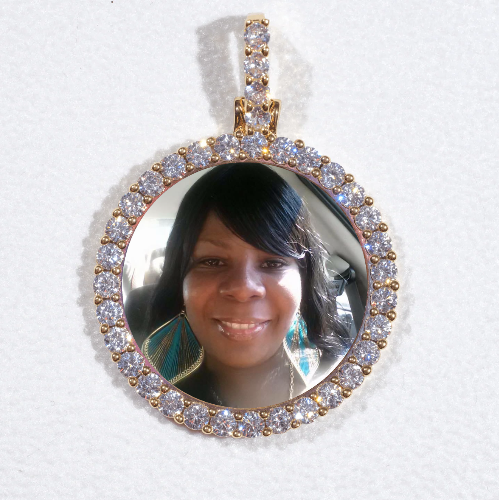 3D CIRCLE CUSTOM PICTURE PENDANT SMALL SIZE