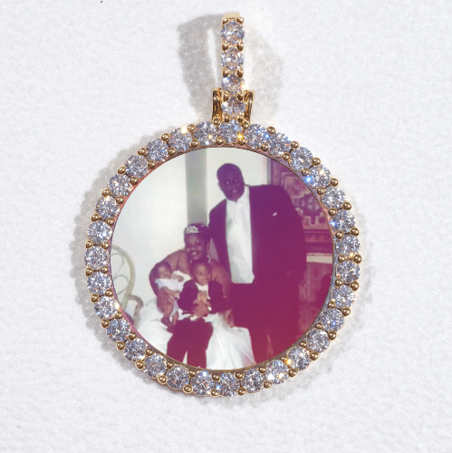 3D CIRCLE CUSTOM PICTURE PENDANT SMALL SIZE