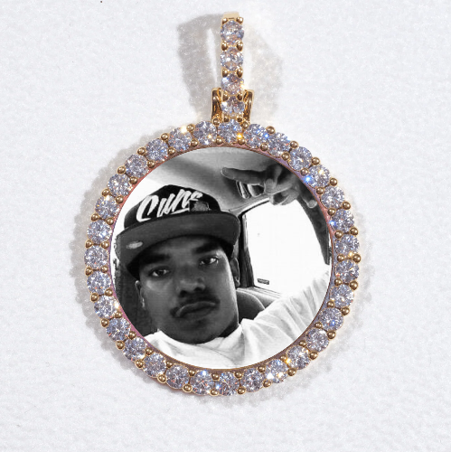 3D CIRCLE CUSTOM PICTURE PENDANT SMALL SIZE