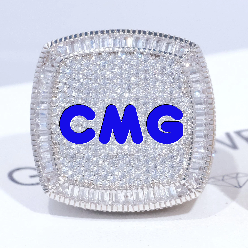 CUSTOM LETTER 3D ICED RING