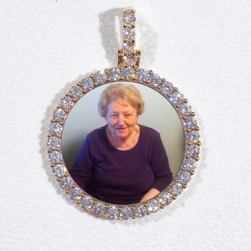 3D CIRCLE CUSTOM PICTURE PENDANT SMALL SIZE