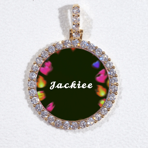 3D CIRCLE CUSTOM PICTURE PENDANT SMALL SIZE