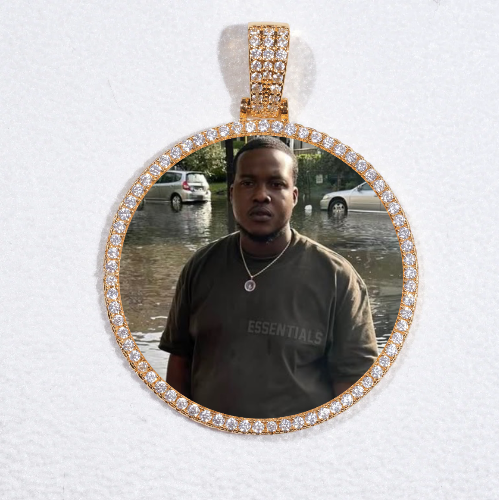 MEDIUM 3D CIRCLE CUSTOM PICTURE PENDANT