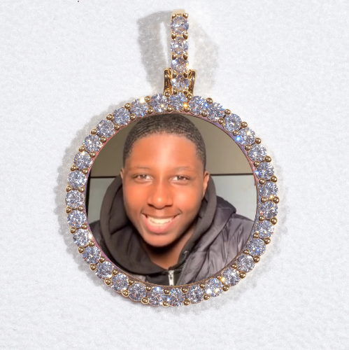 3D CIRCLE CUSTOM PICTURE PENDANT SMALL SIZE